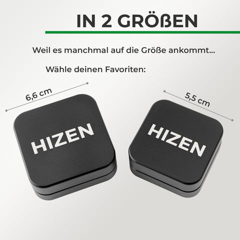 Grinder Alu viereckig - schwarz 5,5 cm