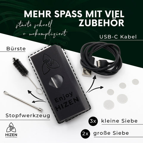HIZEN Stilus Pro Max – Lieferumfang