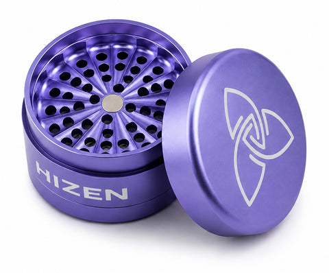 Grinder Alu ohne Zähne – Silber 6,3 cm